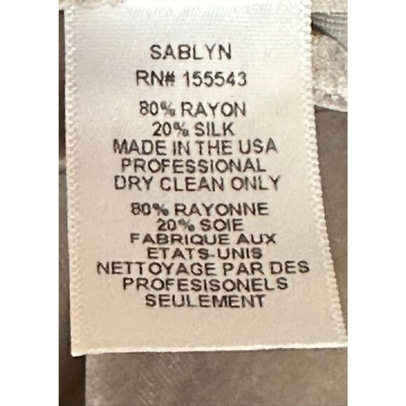 Sablyn Wide Leg Velvet Pant in Grey NWT Size Small - Picture 5 of 5